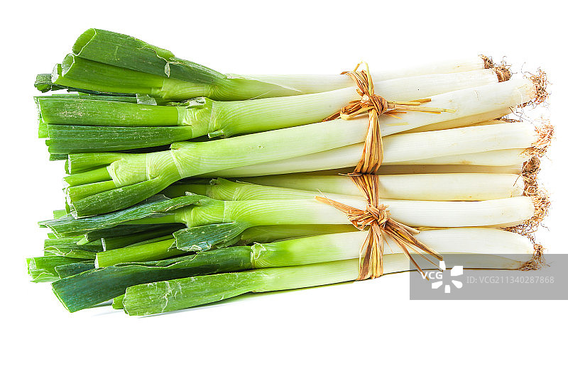 白底上的铁杆大葱图片素材