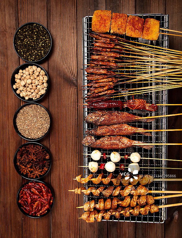 烧烤背景纹理图片素材