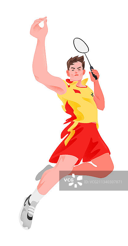 运动员--羽毛球图片素材