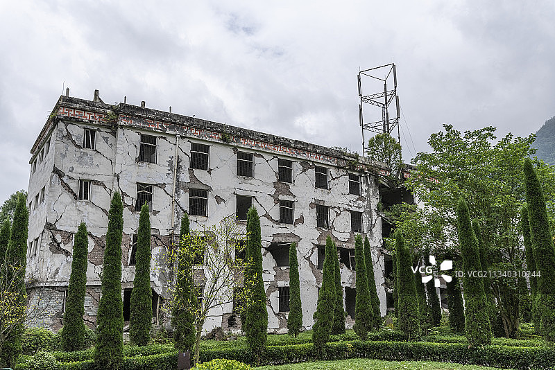 汶川地震遗址公园图片素材