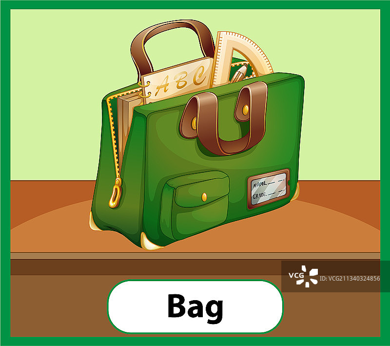 英语单词卡片书包教育素材图片素材