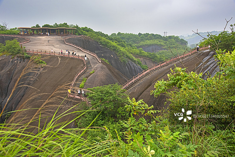 “丹霞之心”湖南省郴州市飞天山图片素材