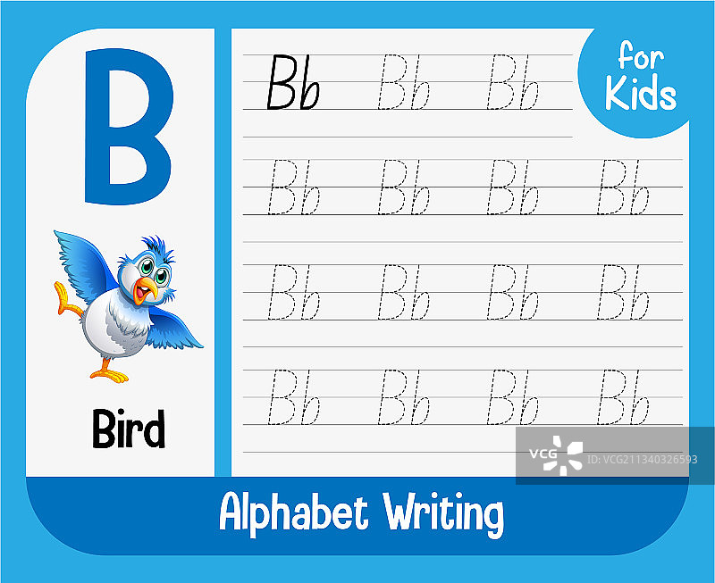 字母描摹练习图片素材