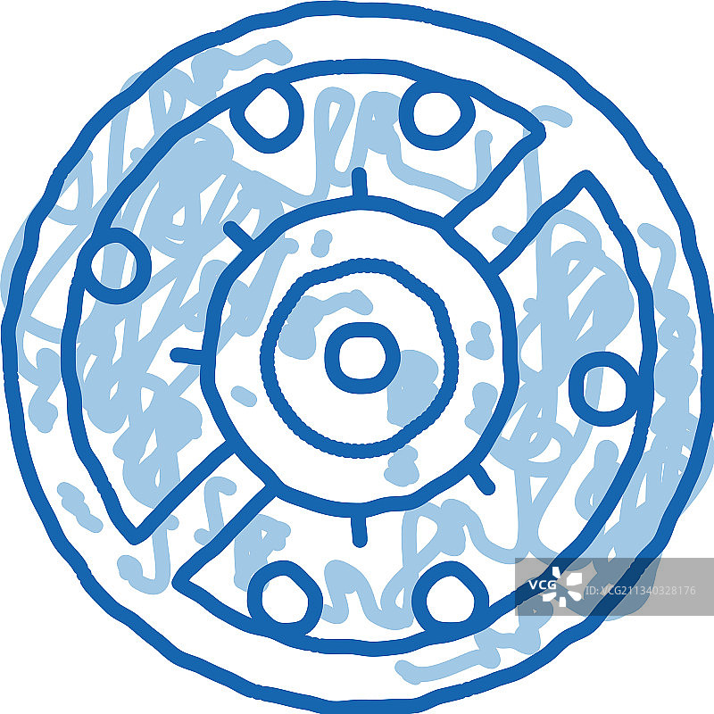 不含过敏原的抗菌涂鸦手绘图标图片素材