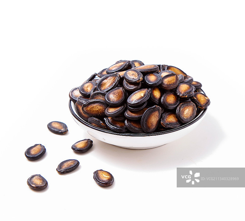 盘子里装着黑瓜子图片素材