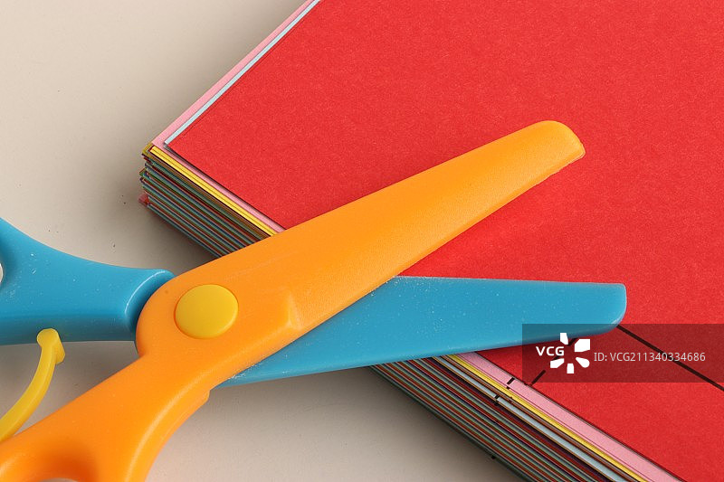 剪纸安全剪刀图片素材