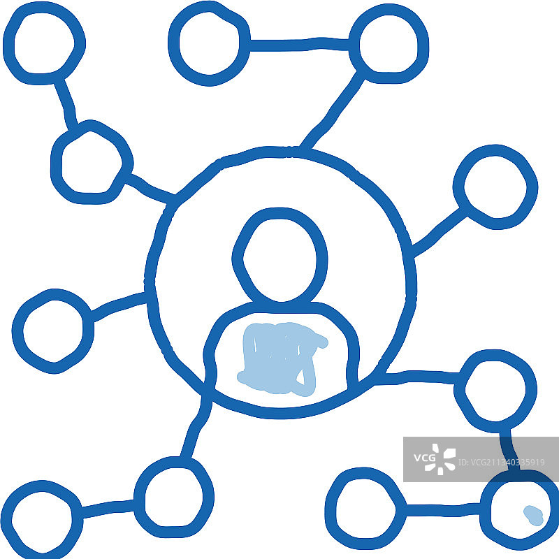 商务人脉与人物剪影图片素材