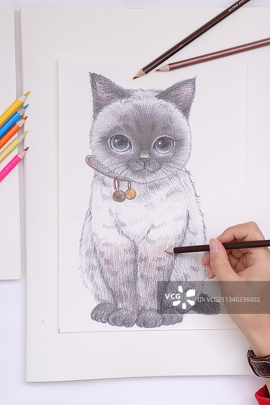 画纸和画笔图片素材