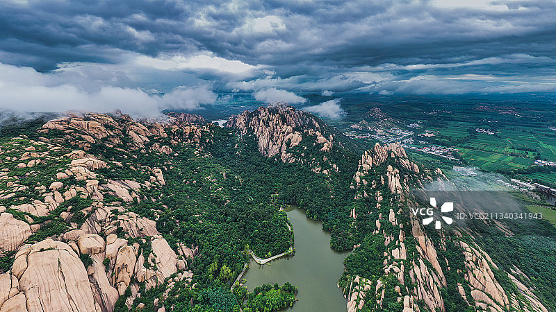 嵖岈山云海图片素材