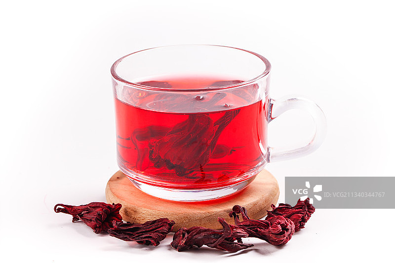 一杯洛神花茶图片素材
