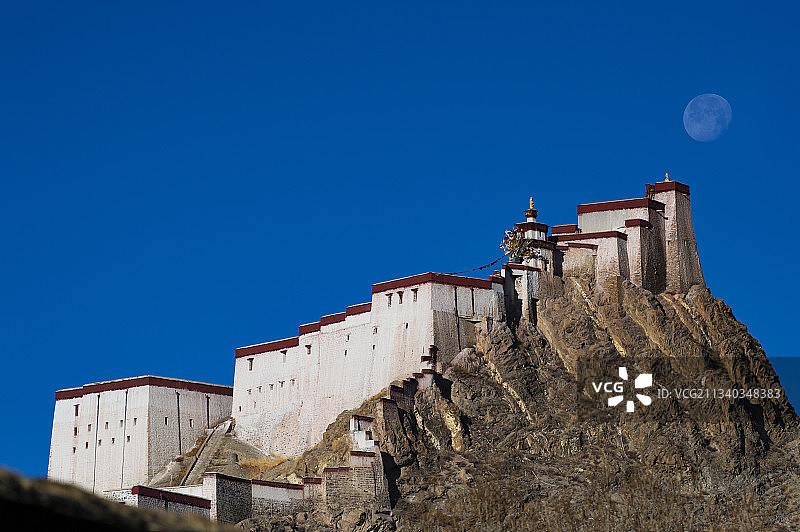 江孜宗山古堡图片素材