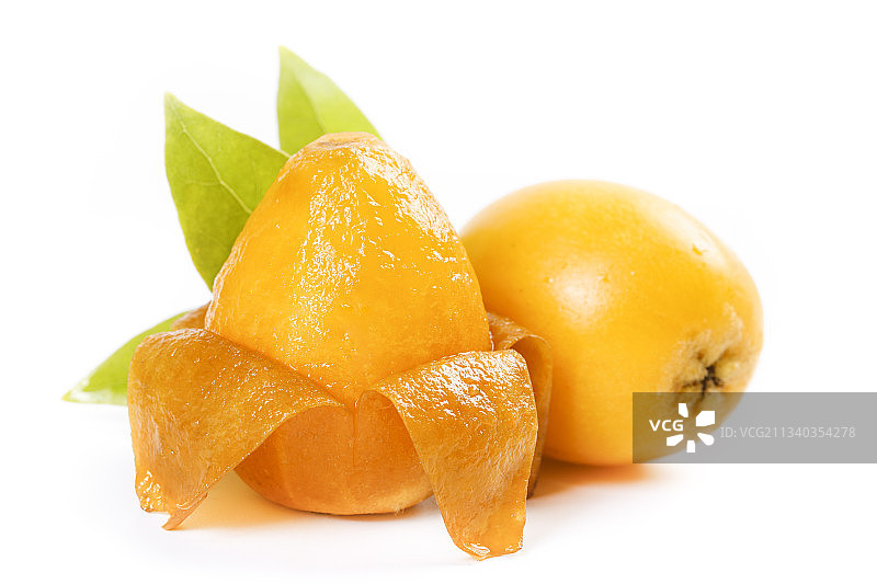 白底上的米易枇杷图片素材