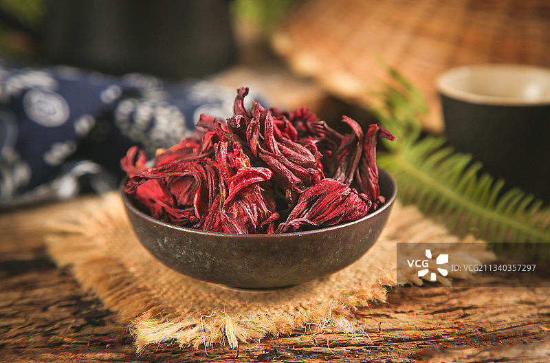 碗里的洛神花图片素材