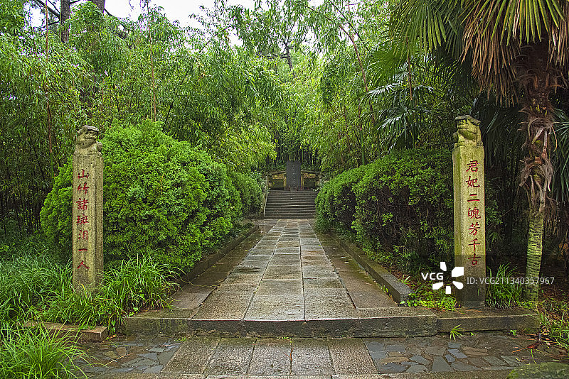 中国第一“爱情岛”湖南省岳阳君山岛图片素材