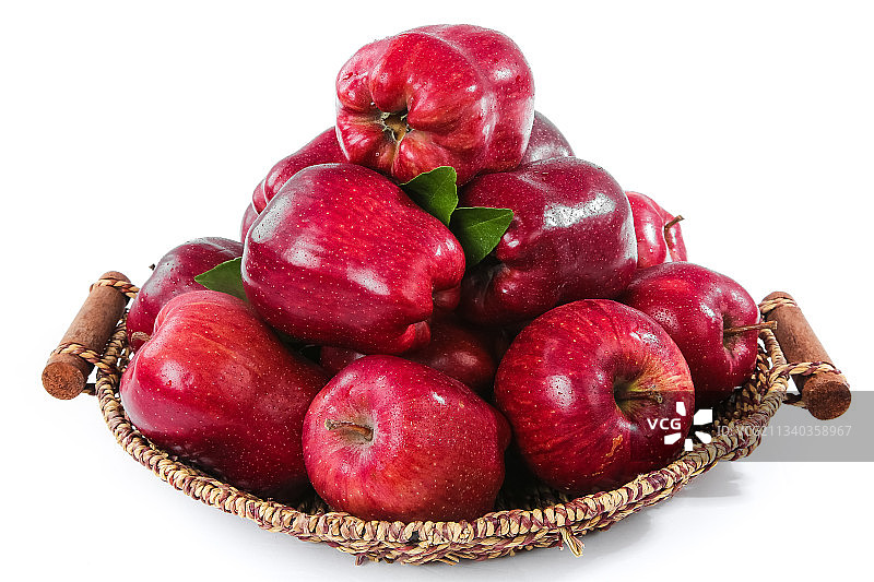 篮子里的蛇果图片素材