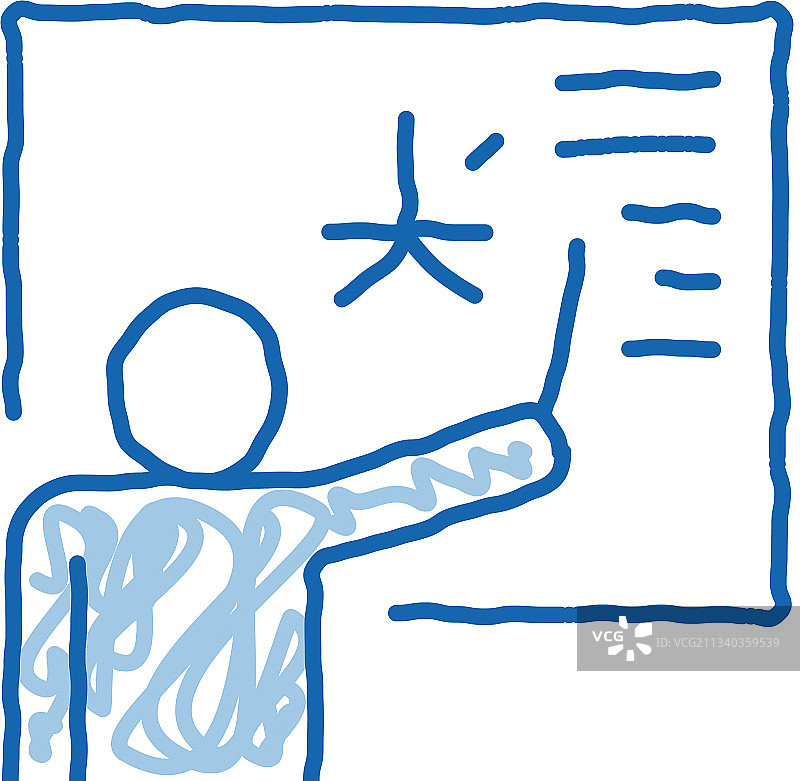 外语老师涂鸦手绘图标图片素材