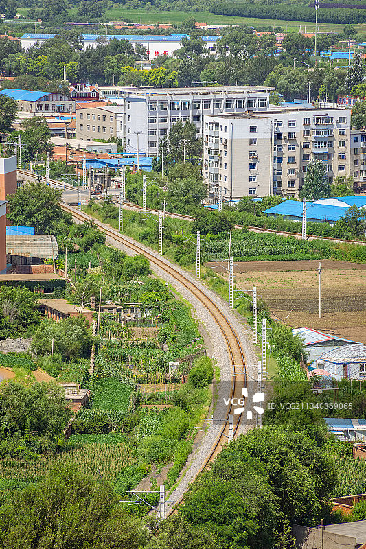 轨道交通高视角图片素材
