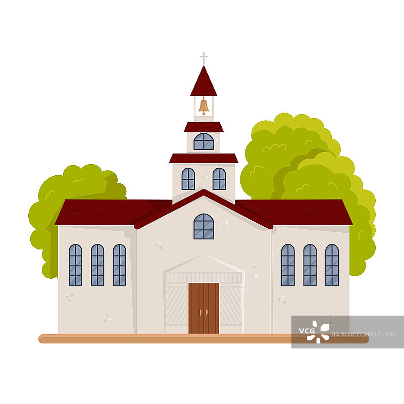 基督教或新教教堂建筑图片素材