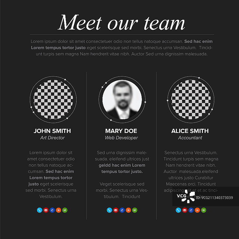 公司团队展示PPT模板图片素材