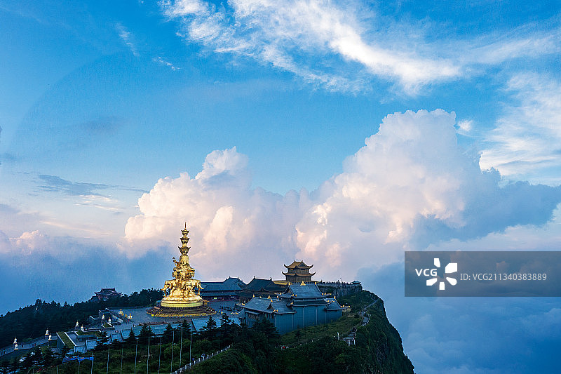 峨眉山金顶图片素材