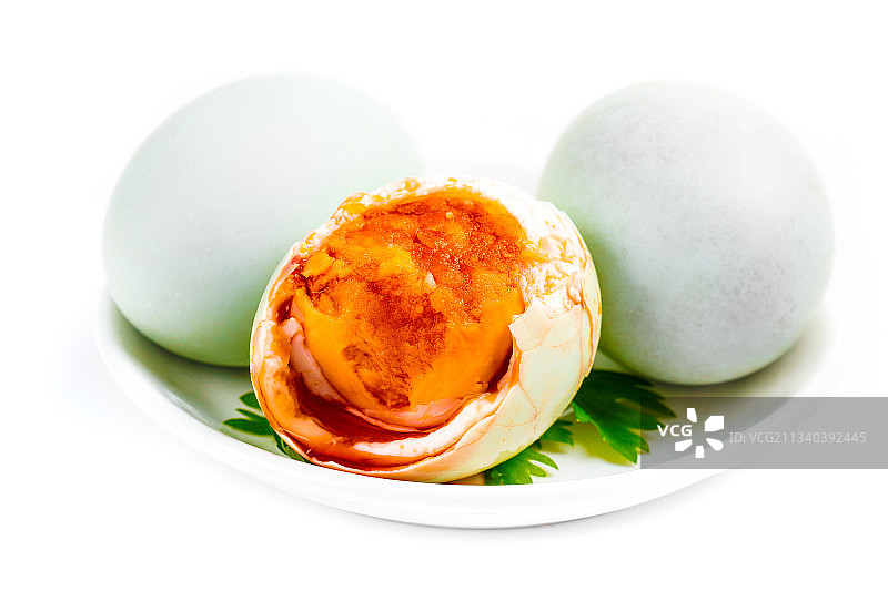 白底上的咸鸭蛋图片素材