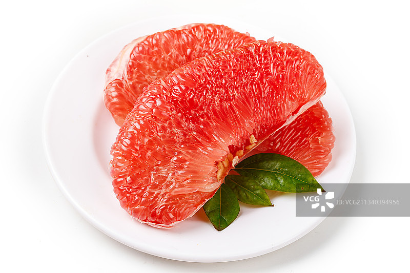 白底上一堆海南红心蜜柚图片素材