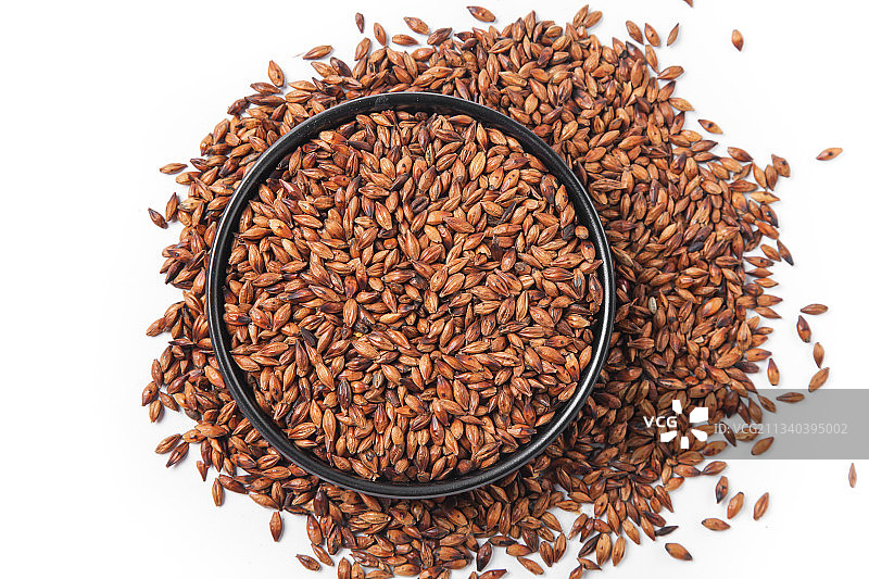 白底上大麦茶背景图片素材