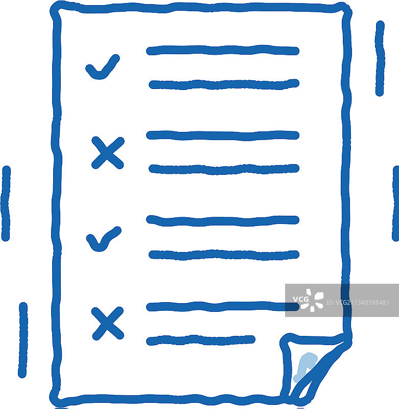 手绘痴呆症大脑测试涂鸦图标图片素材