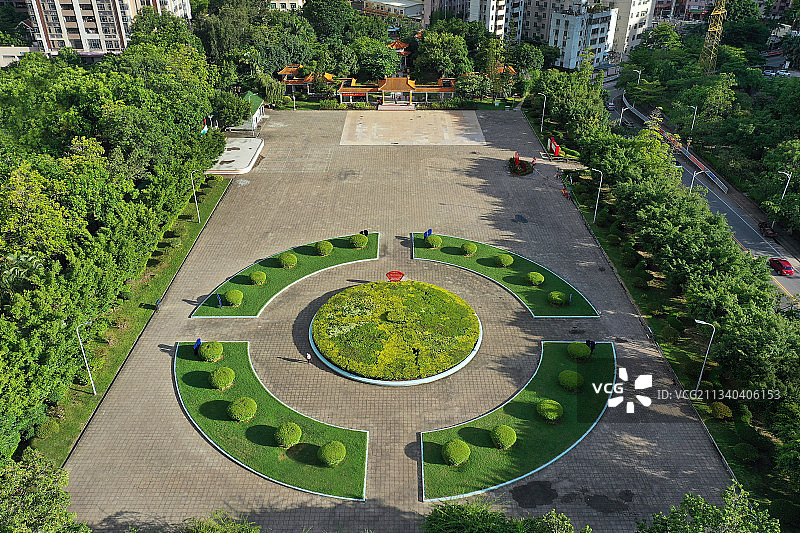 广东省惠州市惠阳区淡水人民公园航拍图片素材