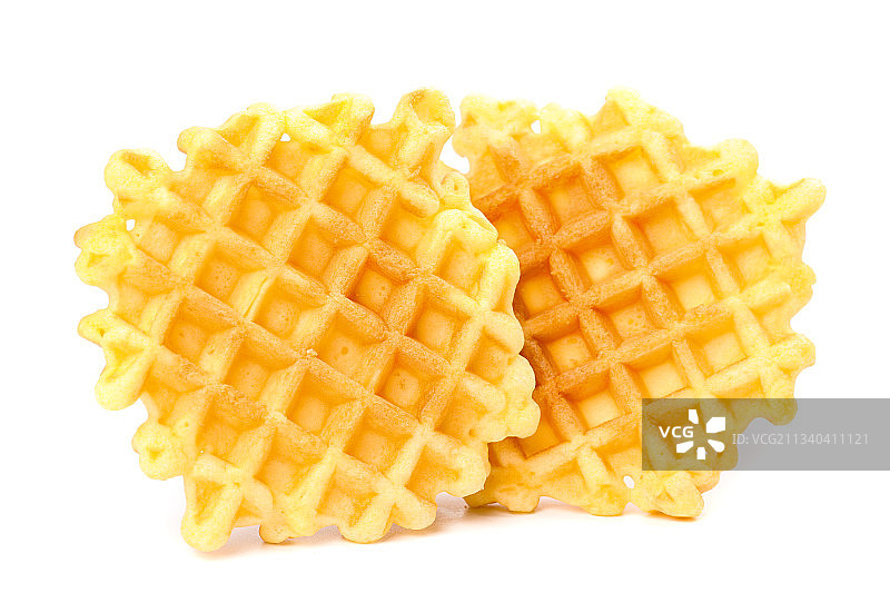 白底上的华夫饼图片素材