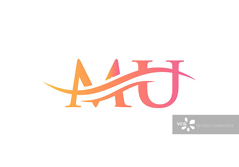 MU字母商业标志设计图片素材