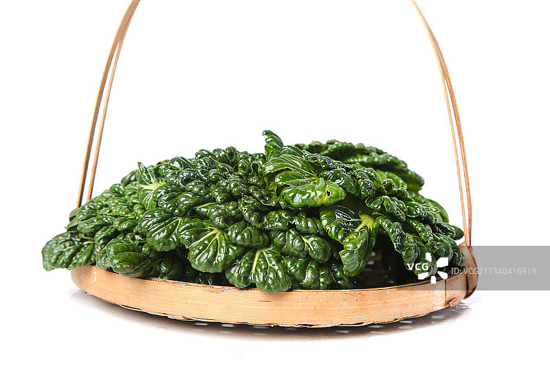篮子里装着乌塌菜图片素材