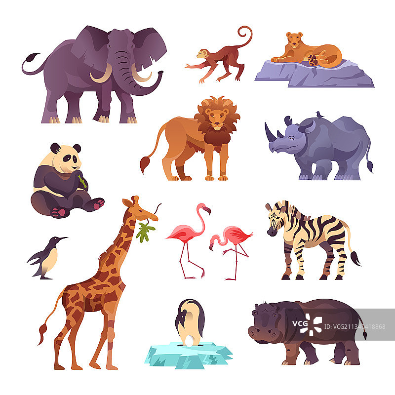 动物园动物合集图片素材