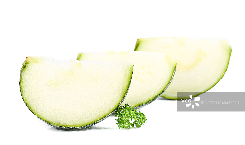 白底上放着南瓜片图片素材