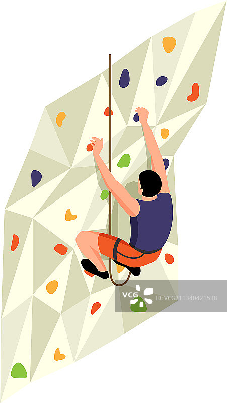 2.5D攀石图标图片素材