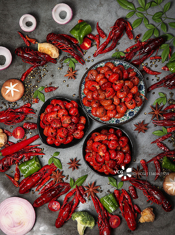 龙虾背景纹理图片素材