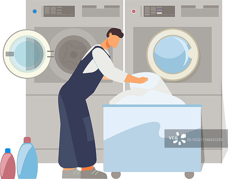 扁平风格洗衣素材图片素材