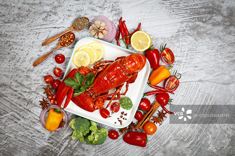 龙虾背景纹理图片素材