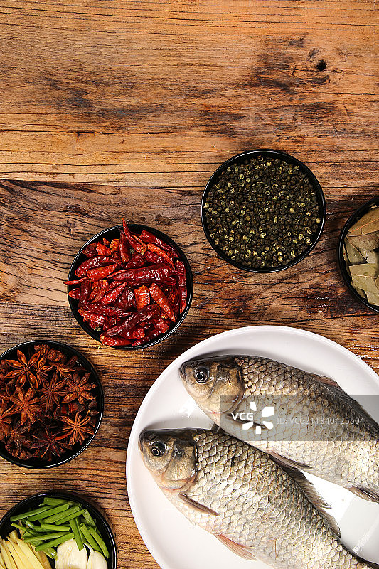 鲫鱼背景纹理图片素材