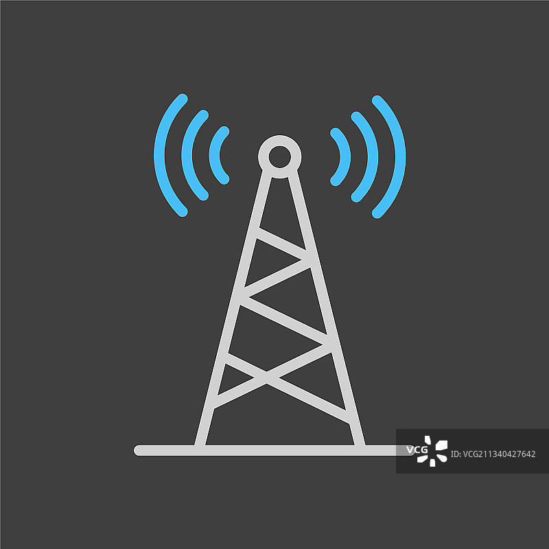 通信天线图标导航标志图片素材