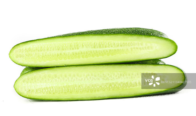 白底上的荷兰黄瓜图片素材