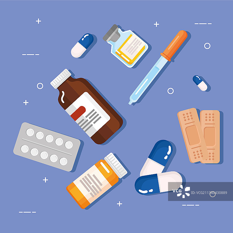 九种药品图标图片素材
