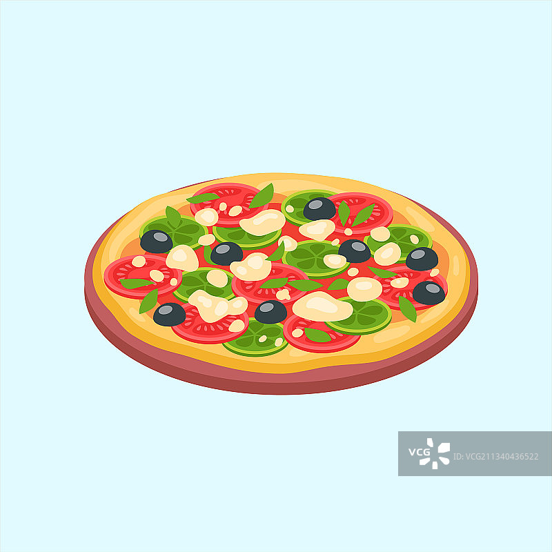 2.5D快餐等距插画图片素材