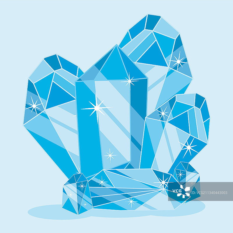 蓝色水晶设计图片素材