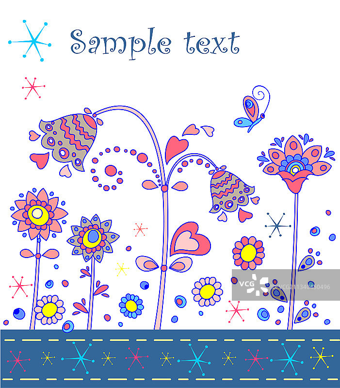 抽象问候卡片图片素材