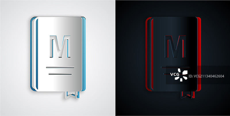 剪纸风格的餐厅咖啡馆菜单图标图片素材