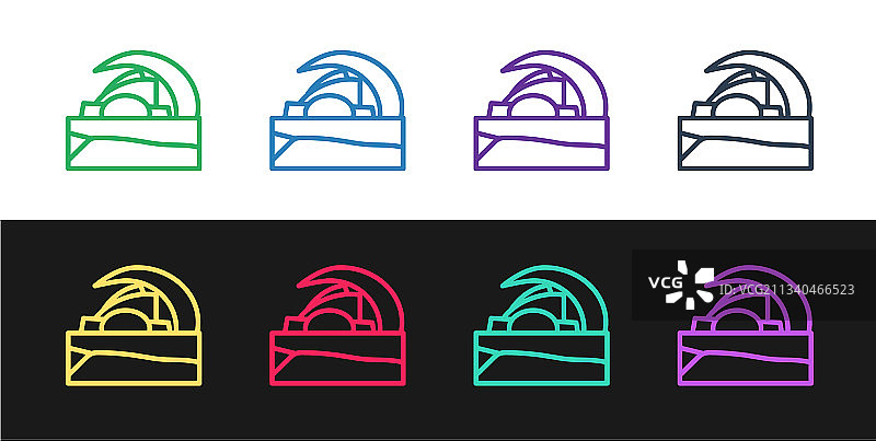 特内里费礼堂音乐厅图标线路图片素材