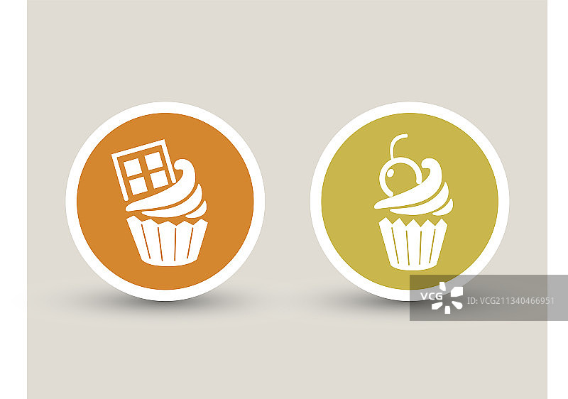 纸杯蛋糕图标标志图片素材