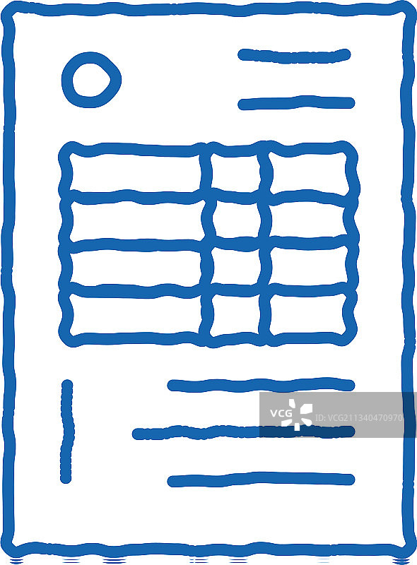 带表格的审计信用和借记文档图片素材