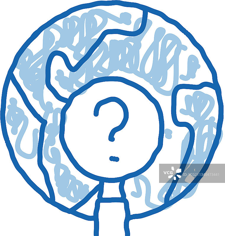 地球研究者彩色图标图片素材